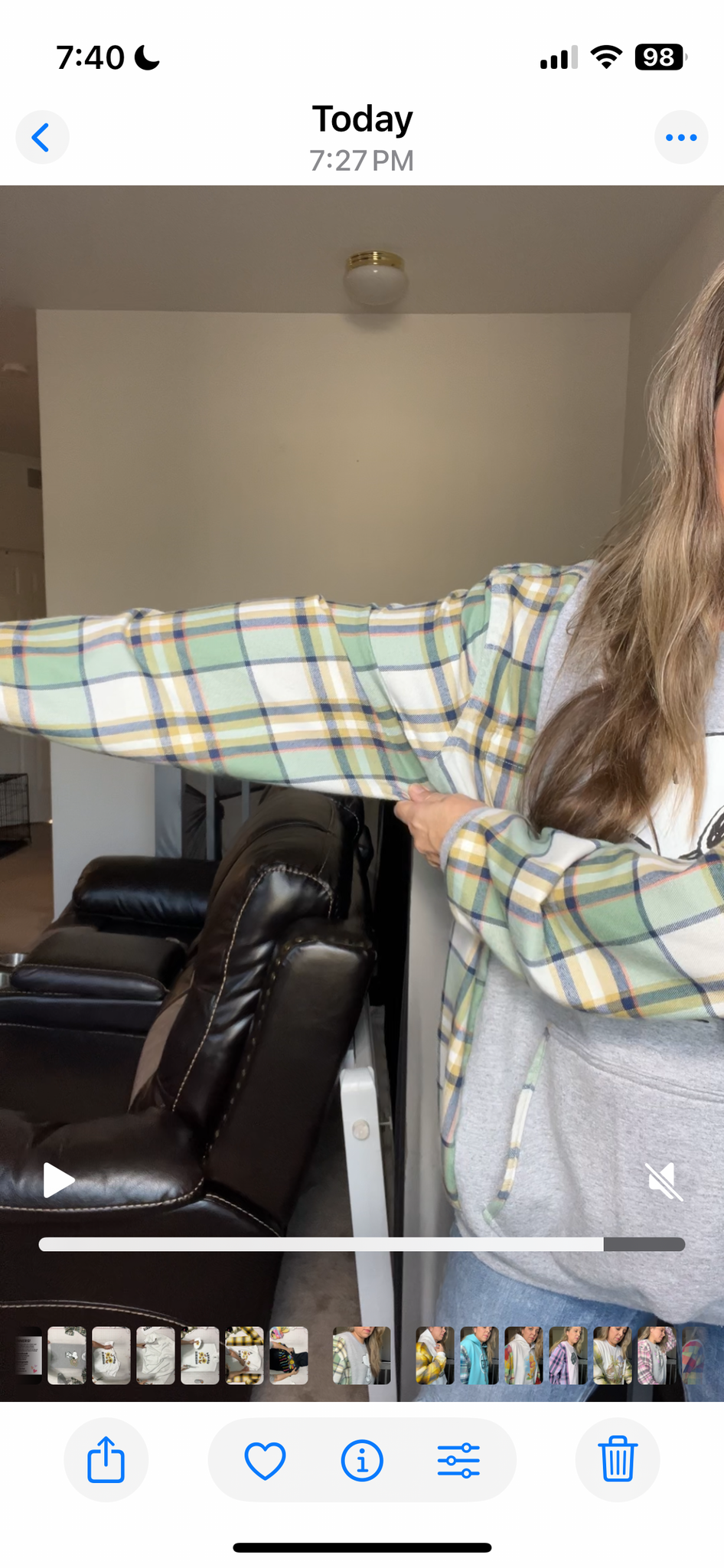 Upcycled snoopy – women's 2X/3X midweight sweatshirt with flannel sleeves