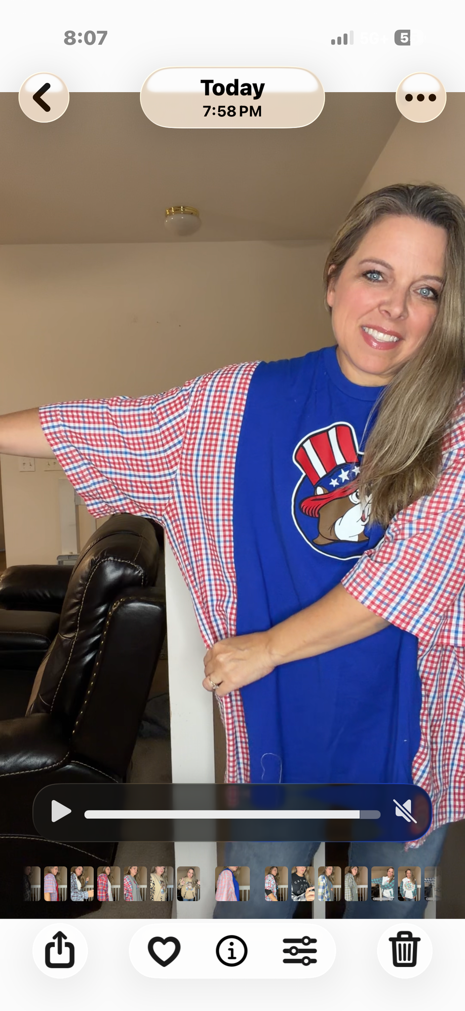 Upcycled Buccees USA - women's 4X T-shirt with short sleeves