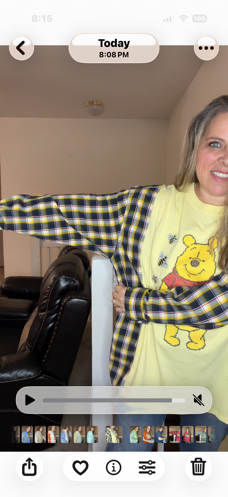 Upcycled Pooh - women's 2X/3X T-shirt with cotton sleeves
