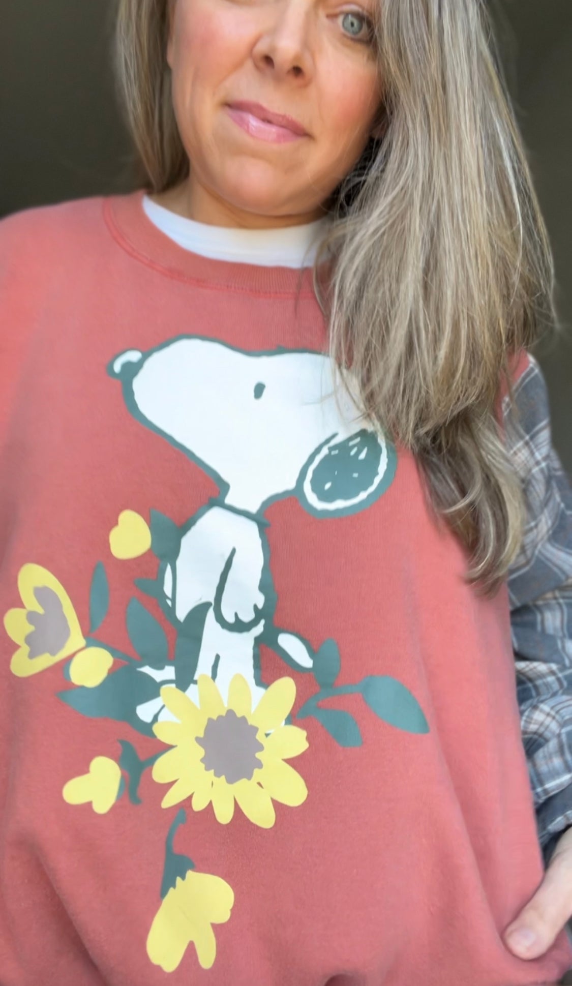 Snoopy Upcycled Sweatshirt