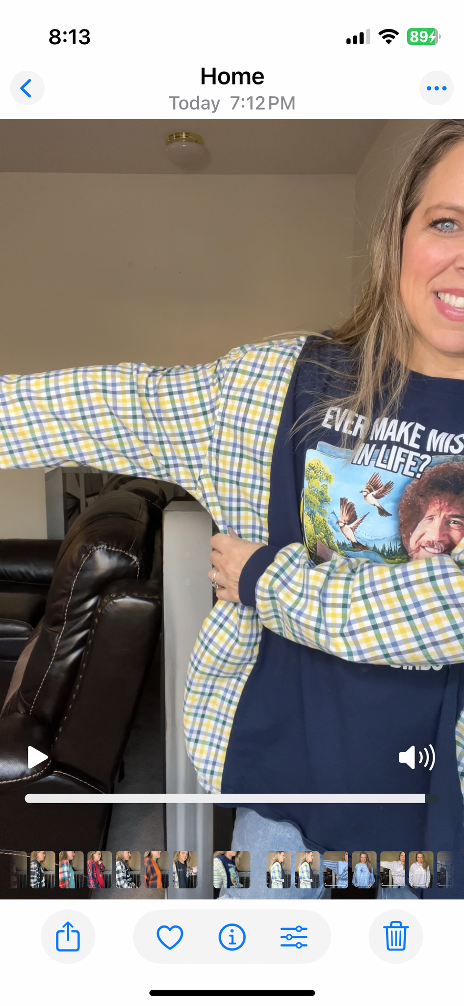 Upcycled Bob Ross – women’s 2X T-shirt with cotton sleeves ￼