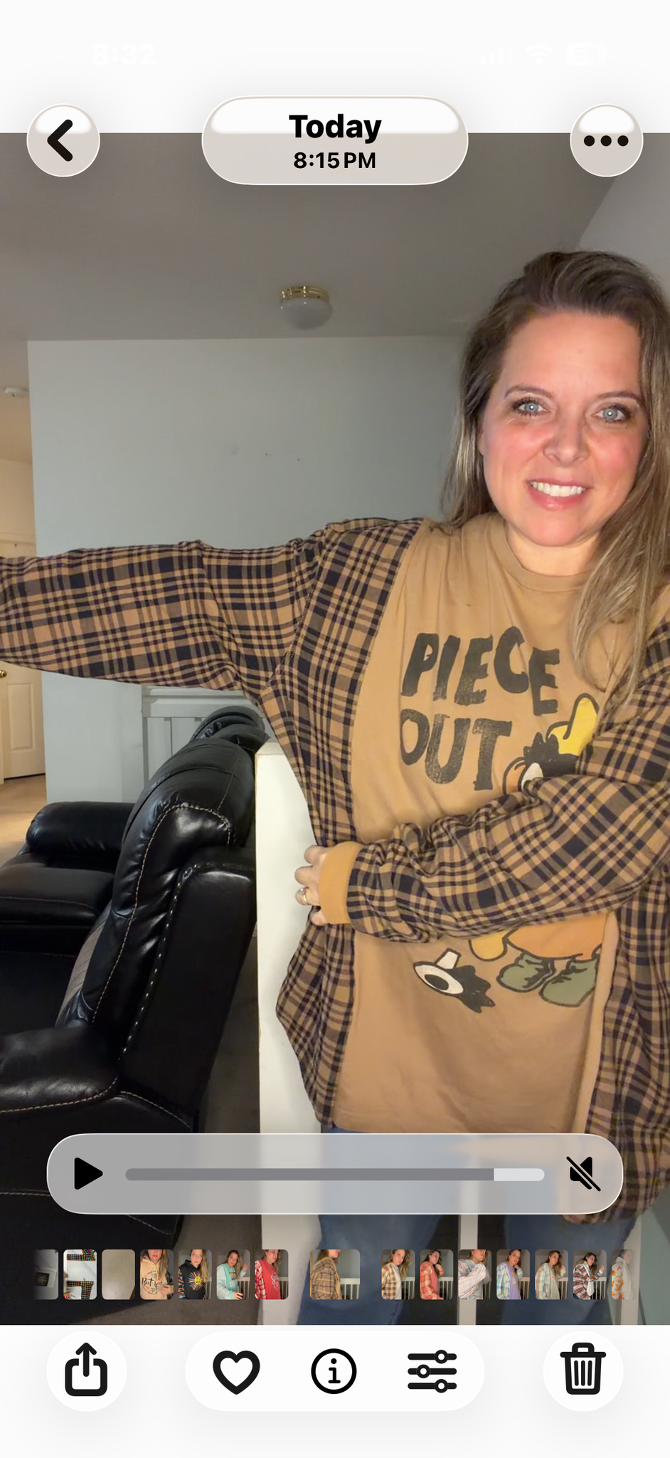 Upcycled Potato Head - women's 5X T-shirt with flannel sleeves