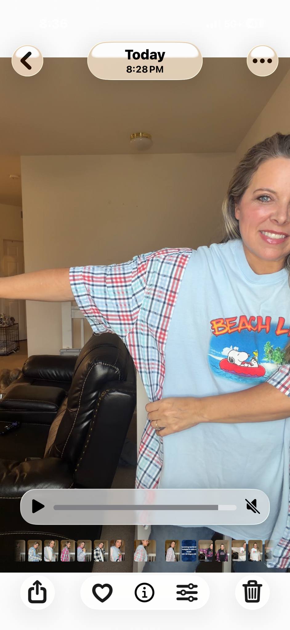 Upcycled Beachlife - women's 2X/3X T-shirt with short sleeves