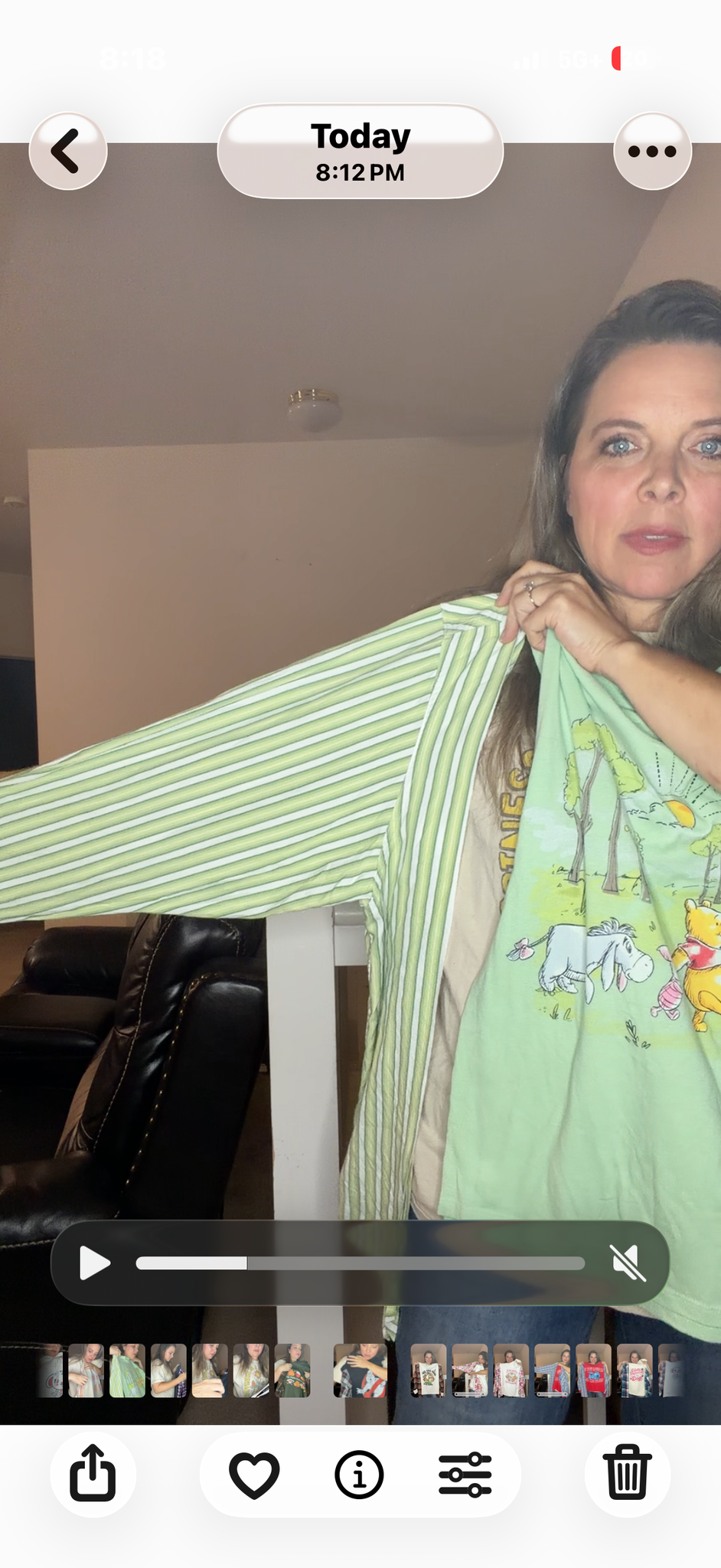 Upcycled Pooh - pick size between women's XS/large – T-shirt with cotton sleeves