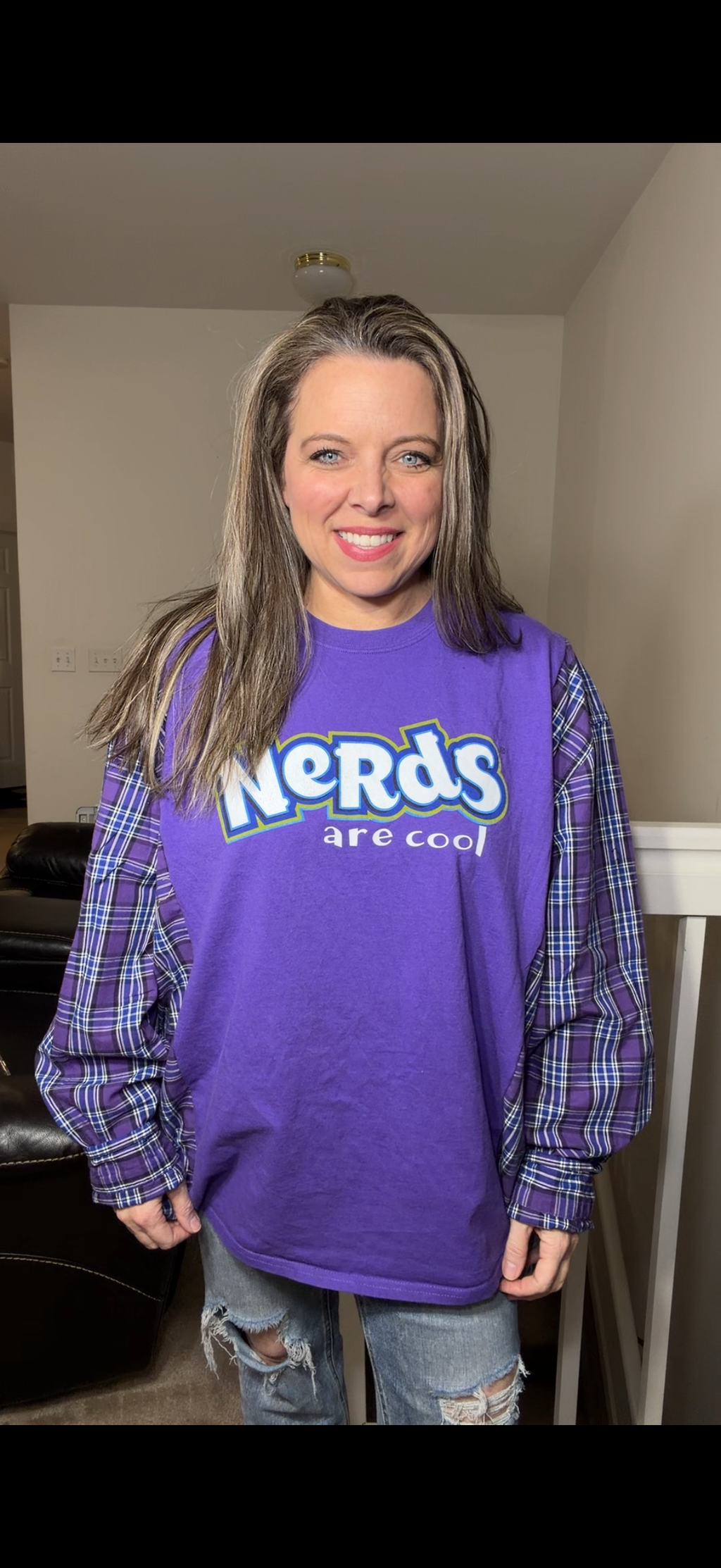 Upcycled Nerds - women's 3X T-shirt with cotton sleeves ￼