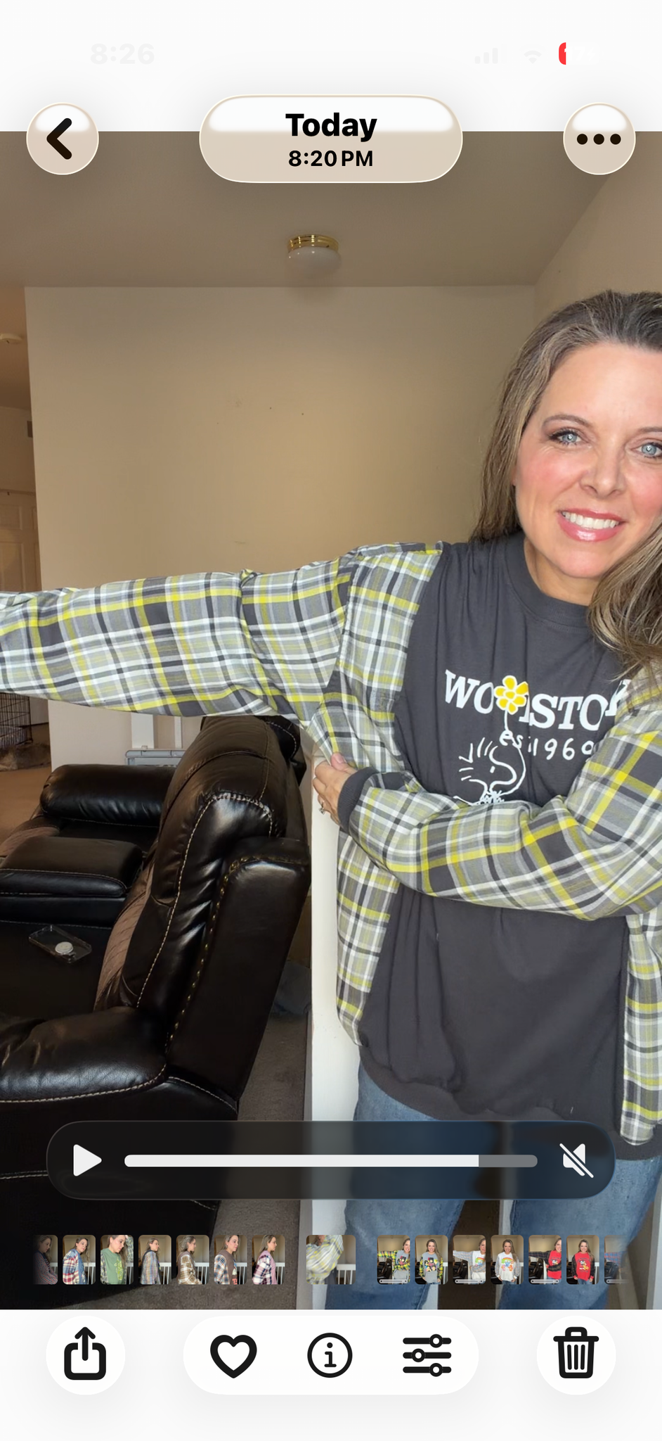Upcycled Woodstock - women's XL T-shirt with cotton sleeves