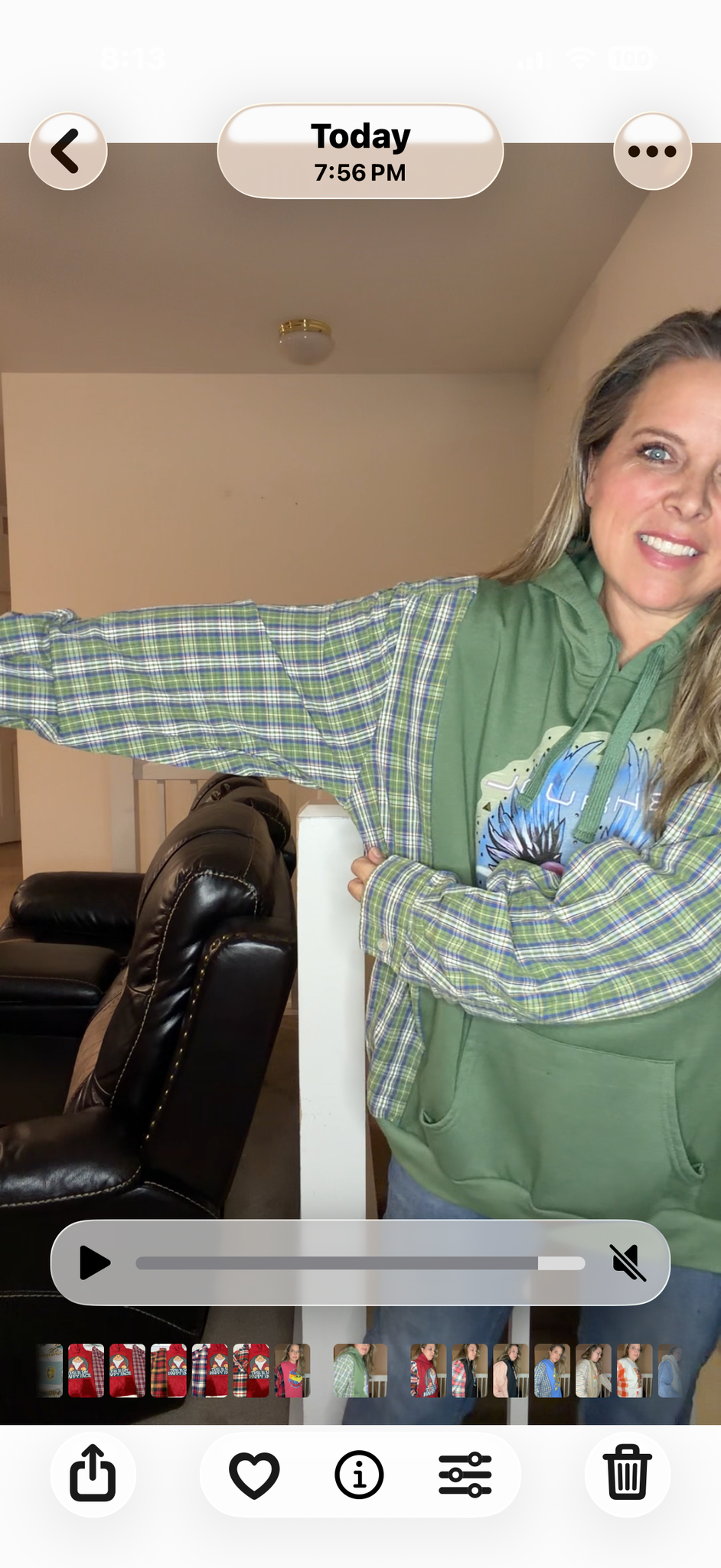 Upcycled Journey - women's 2X midweight Sweatshirt with cotton sleeves