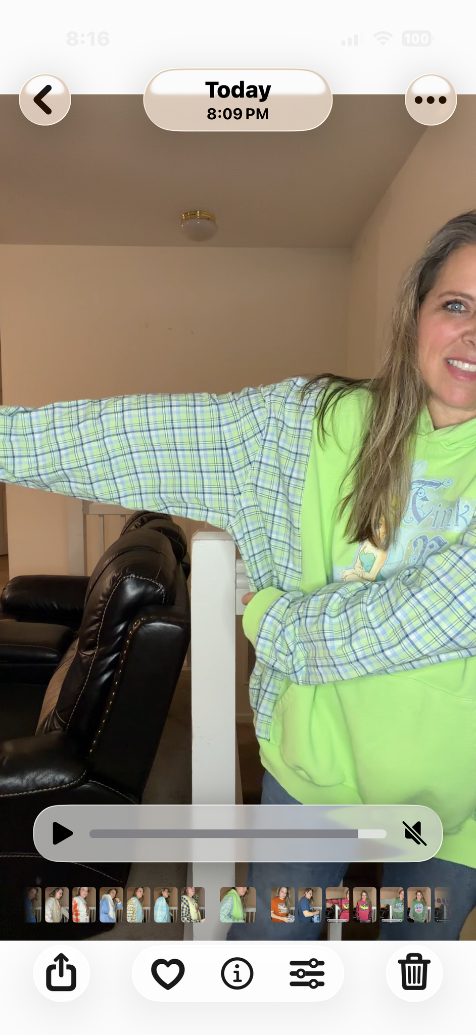 Upcycled Tinker Bell - women's 5X midweight Sweatshirt with flannel sleeves