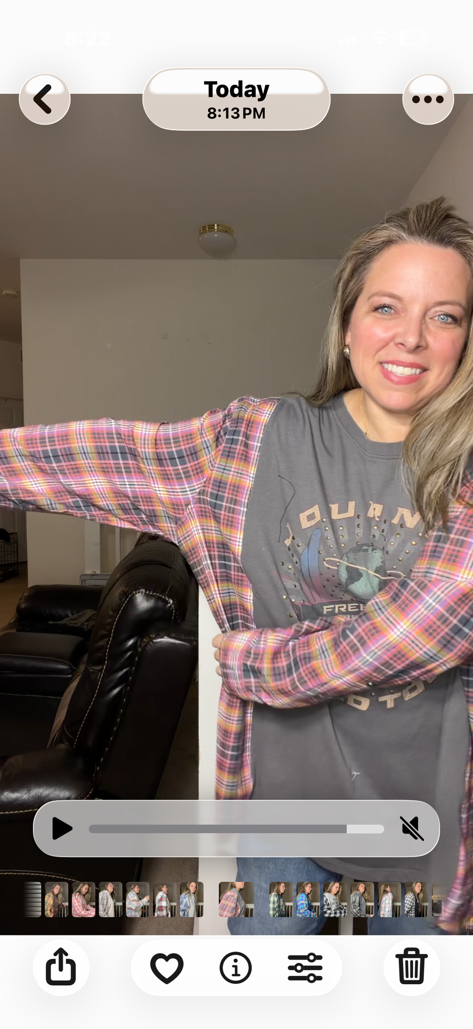 Upcycled Journey - women's 4X T-shirt with flannel sleeves