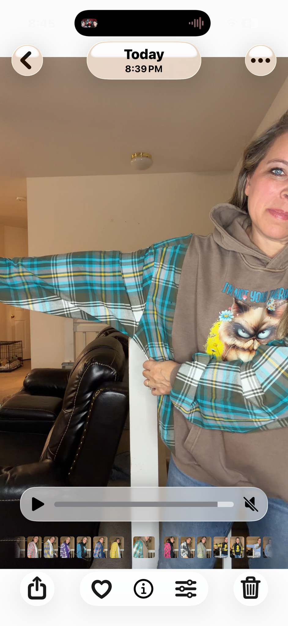Upcycled Cat - women's 1X/2X midweight Sweatshirt with cotton sleeves