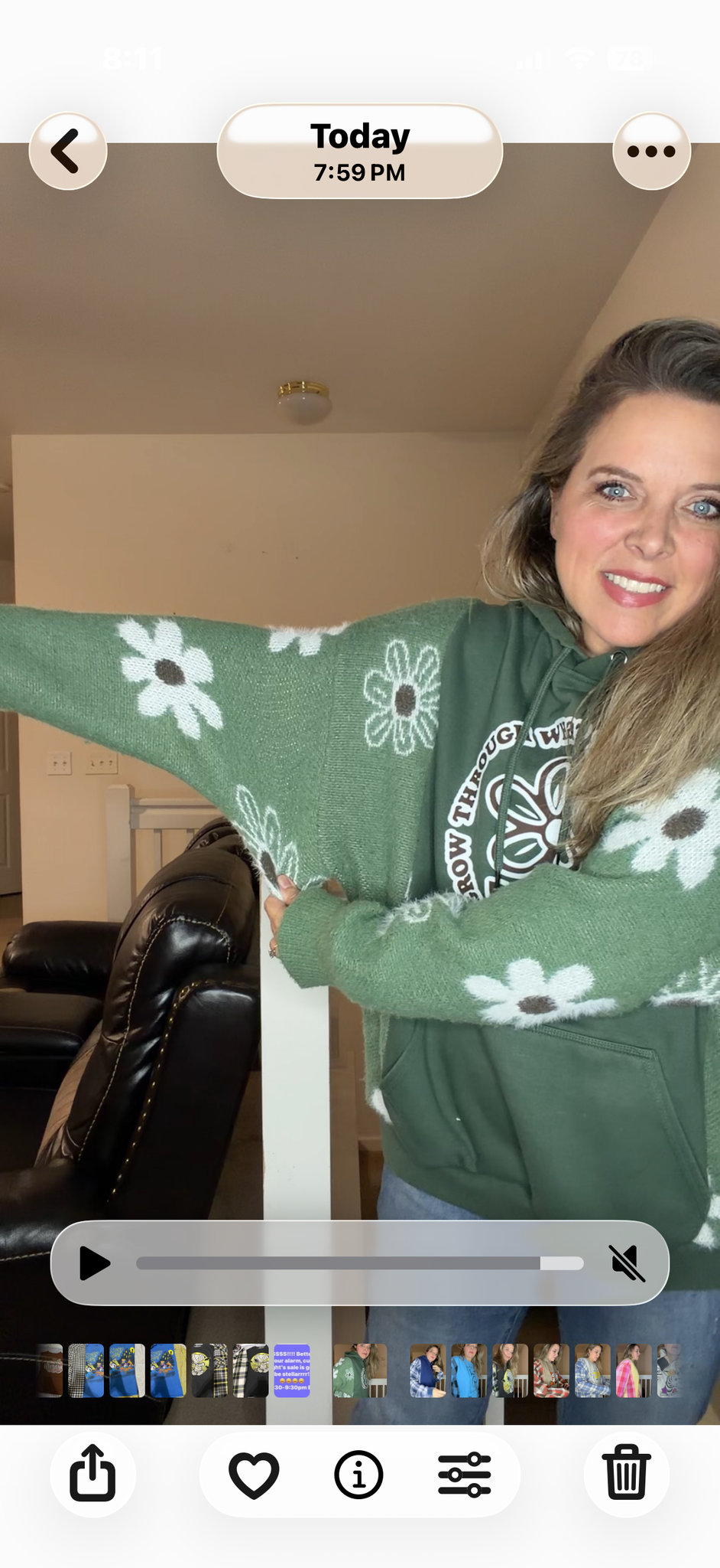 Upcycled Grow - women's 2X midweight sweatshirt with soft sweater sleeves ￼
