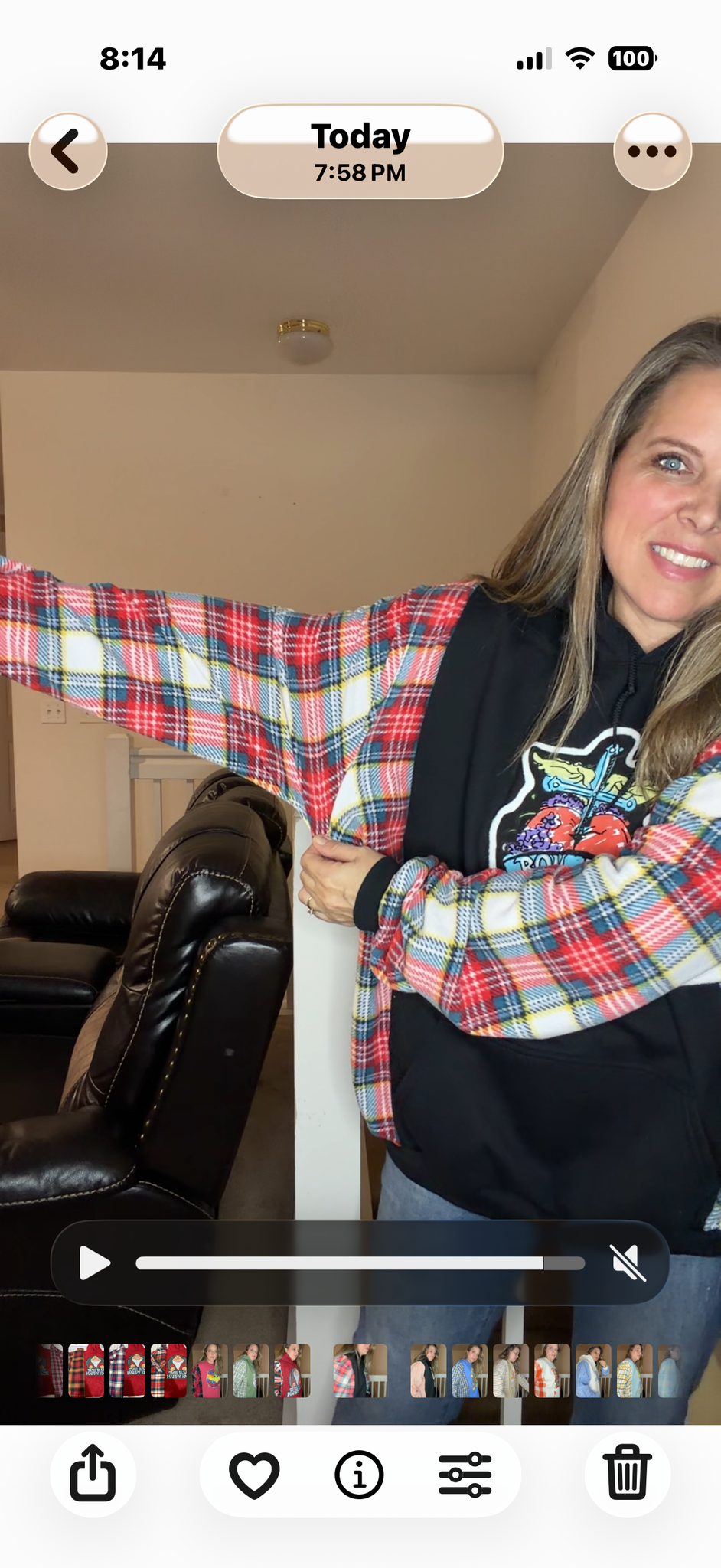 Upcycled Bon Jovi - women's 3X/4X midweight sweatshirt with stretchy fleece sleeves
