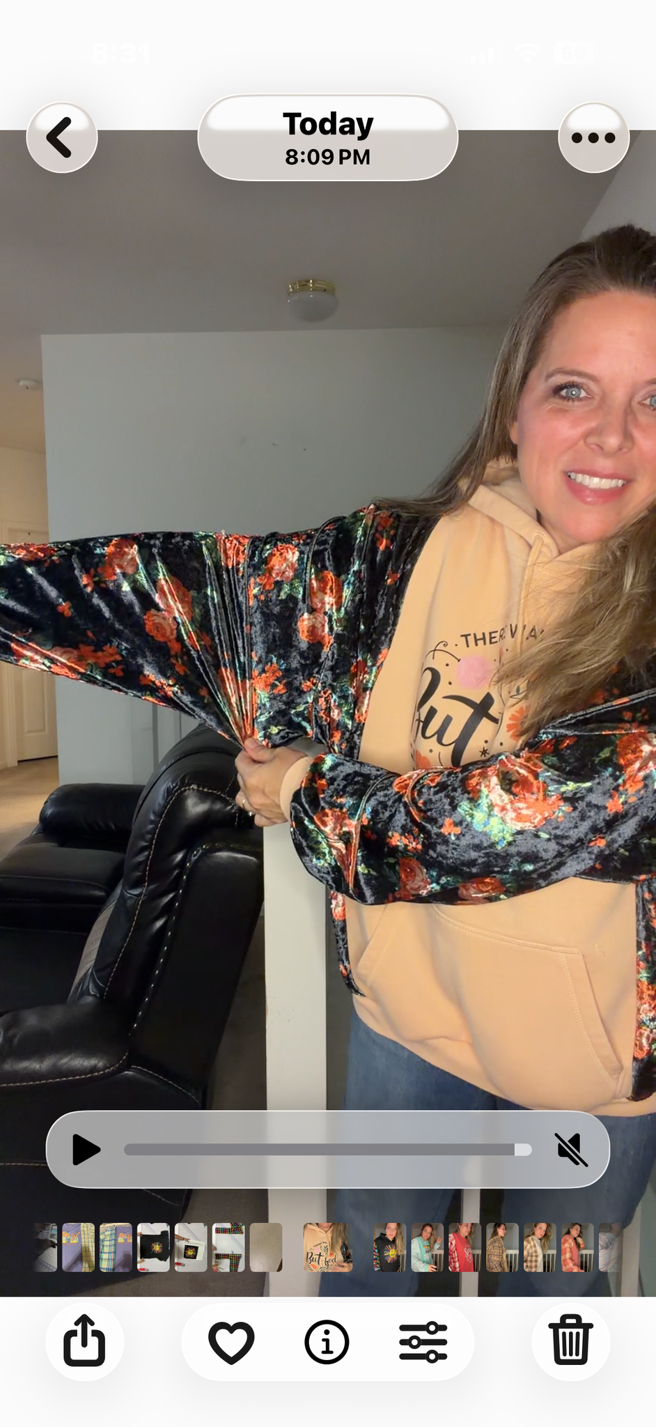 Upcycled But God - women's 1X midweight sweatshirt with stretch sleeves ￼