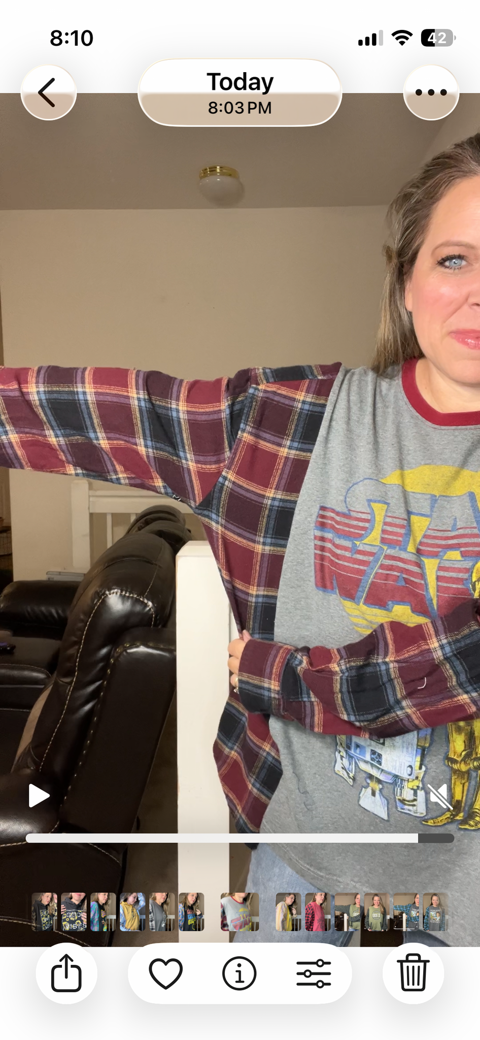 Upcycled Star Wars – women’s 2X T-shirt with flannel sleeves