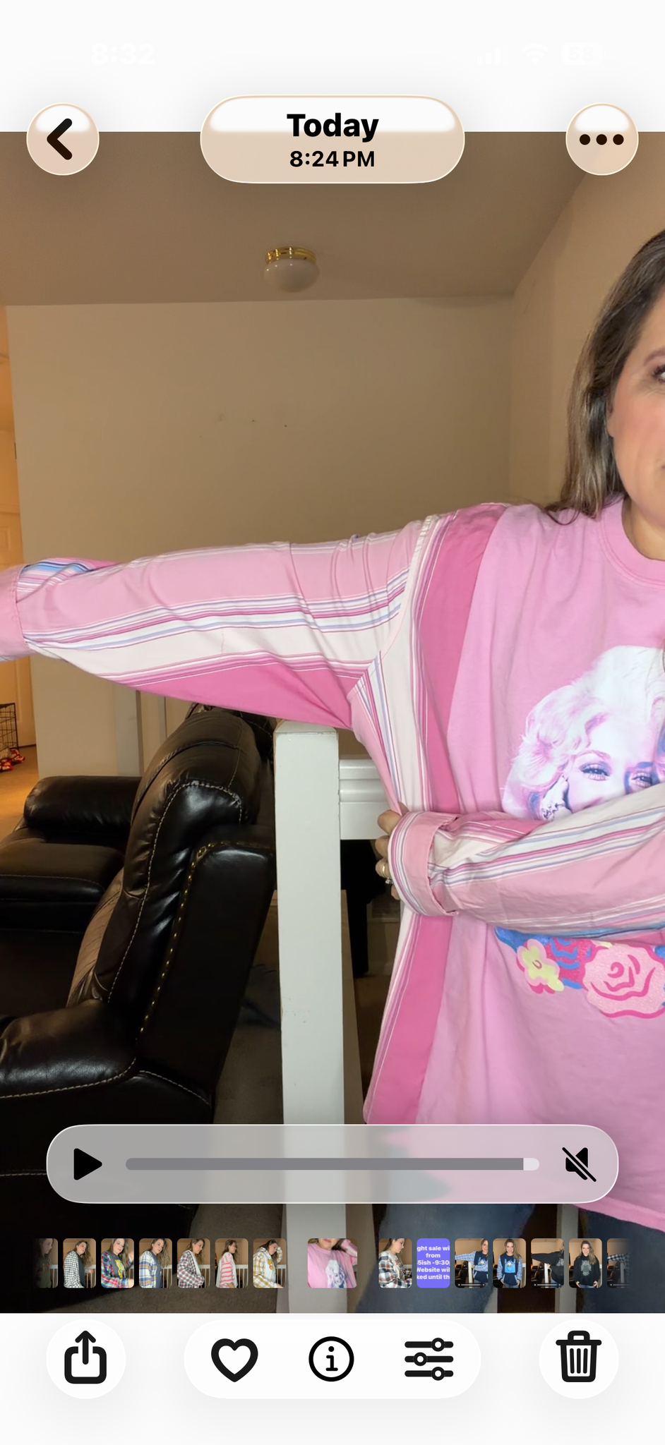 Upcycled Dolly pink - women's 3X/4X midweight Sweatshirt with stretchy sleeves