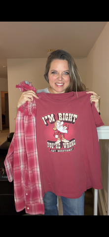 Upcycled Grumpy - pick size between XS/5X T-shirt with cotton sleeves