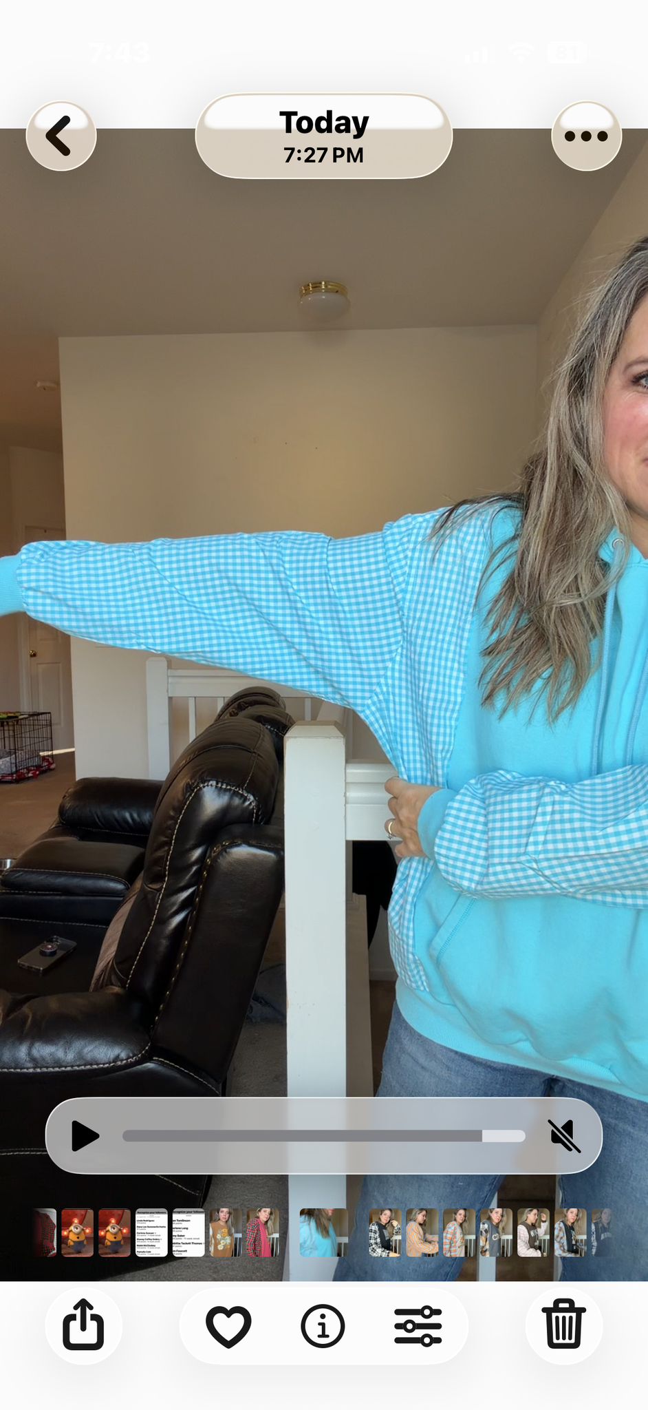 Upcycled Adidas Aqua - women's XL midweight sweatshirt with cotton sleeves