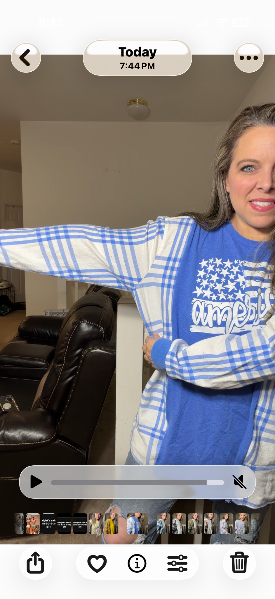Upcycled America – women's 1X T-shirt with flannel sleeves – sleeves, more narrow