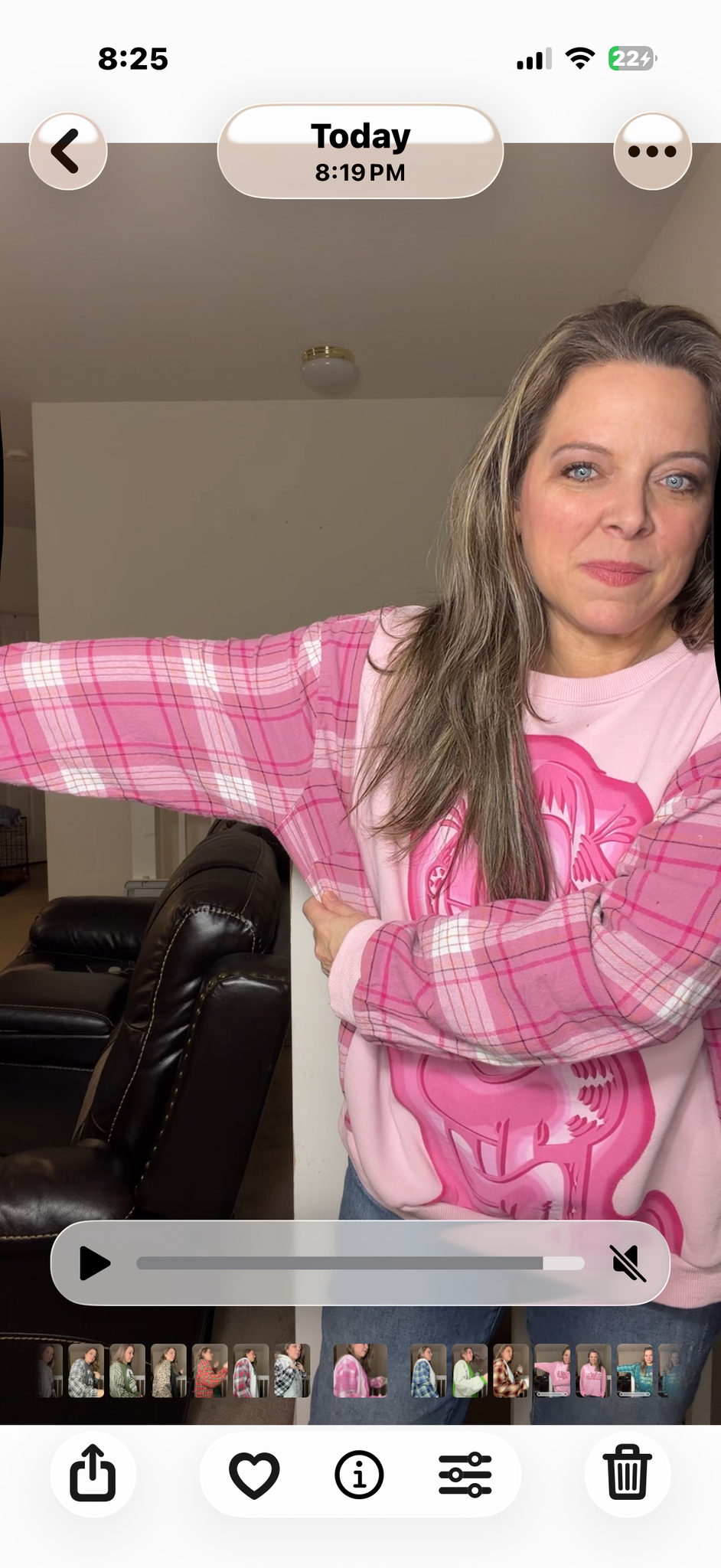 Upcycled Garfield - women's 2X midweight sweatshirt with flannel sleeves