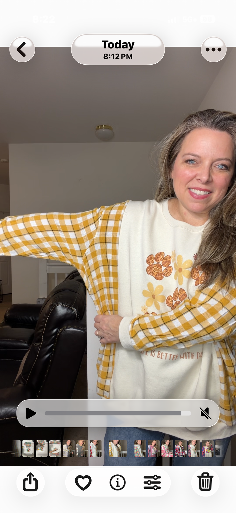 Upcycled Dog - women's 3X midweight sweatshirt with thin flannel sleeves