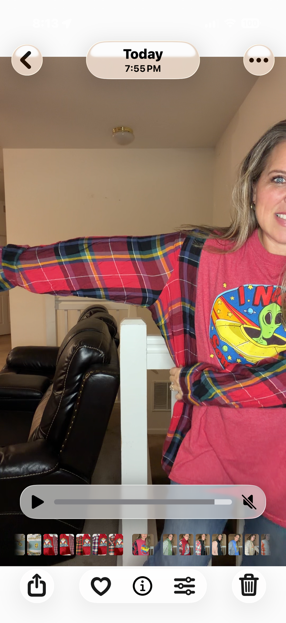 Upcycled Need Space - women's 2X T-shirt with thin flannel sleeves