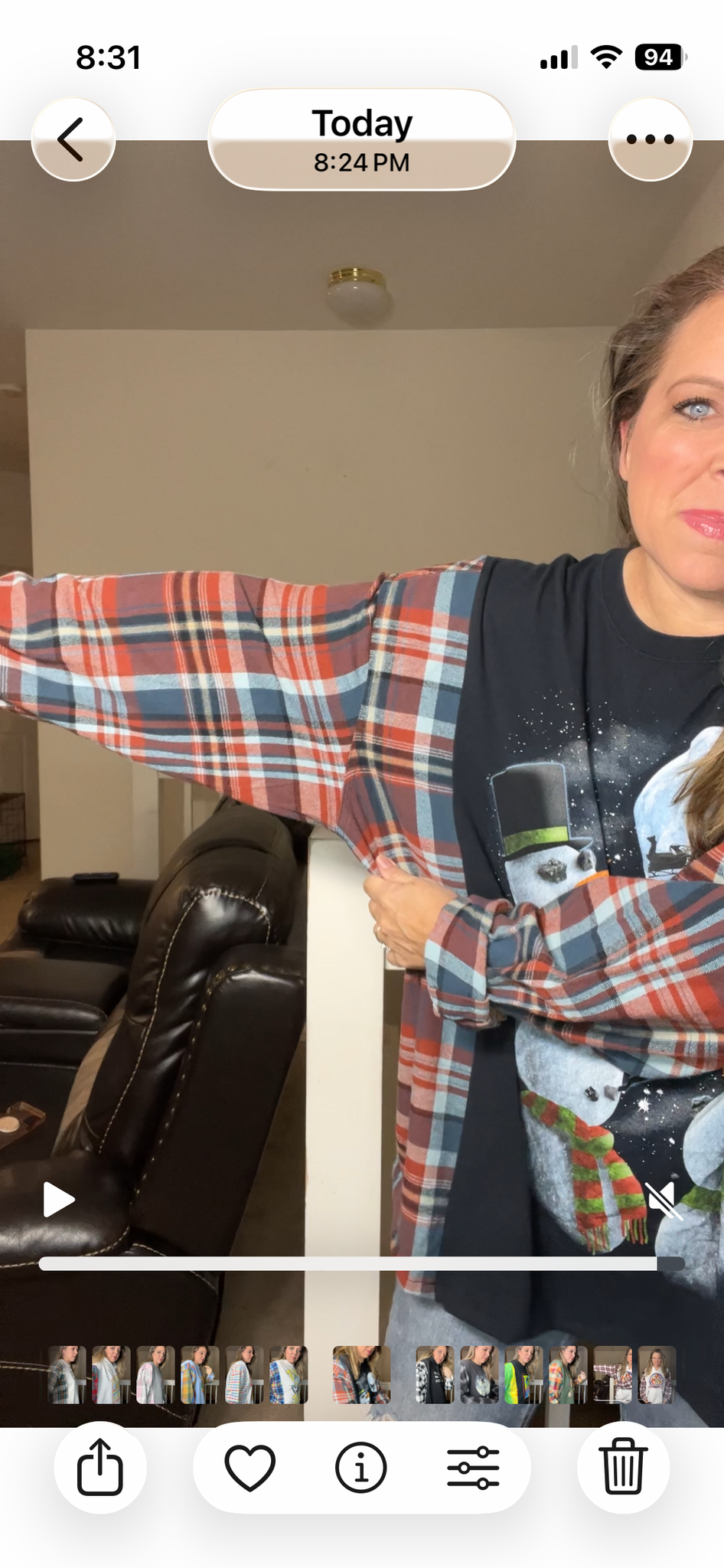 Upcycled Snowmen – women’s 3X T-shirt with flannel sleeves