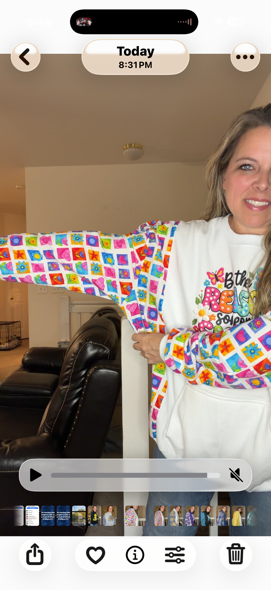 Upcycled Smile - women's 3X midweight Sweatshirt with cotton sleeves