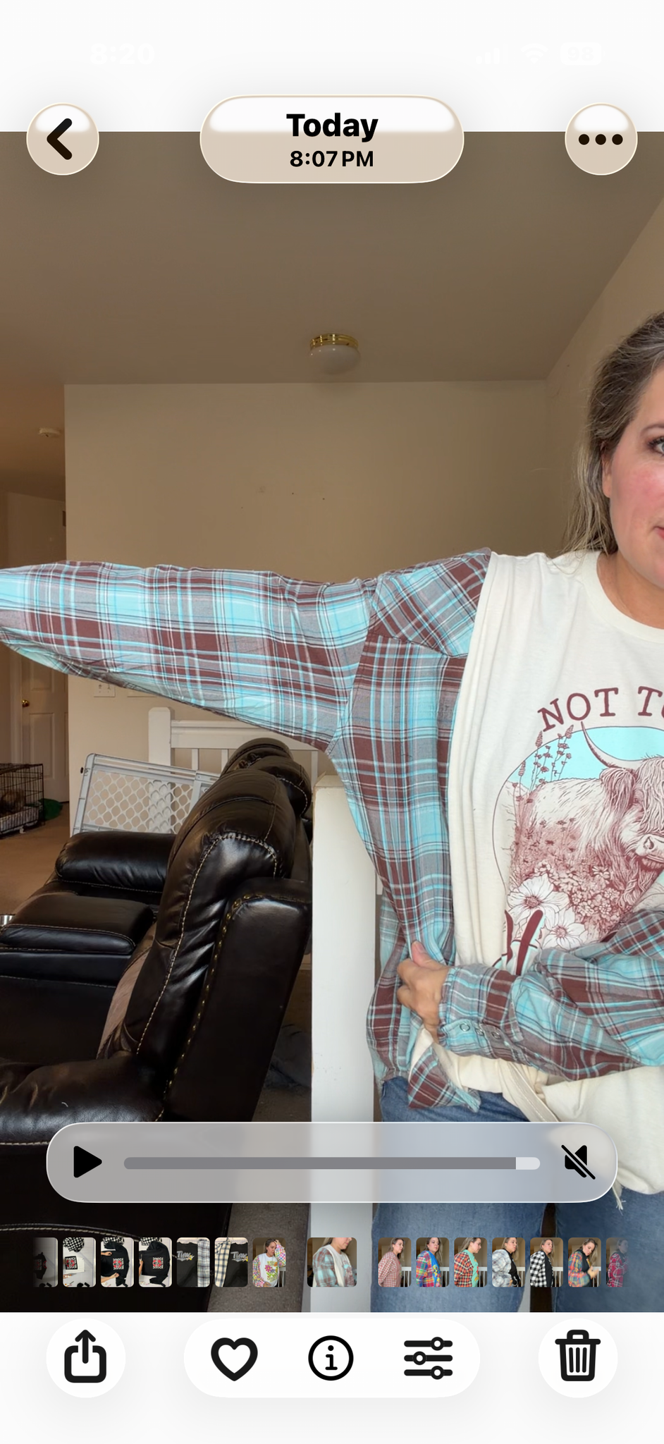 Upcycled Heifer - women's 2X T-shirt with thin flannel sleeves