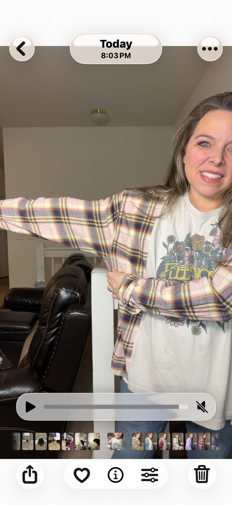 Upcycled Fleetwood Mac - women's large T-shirt with flannel sleeves – sleeves, more narrow ￼