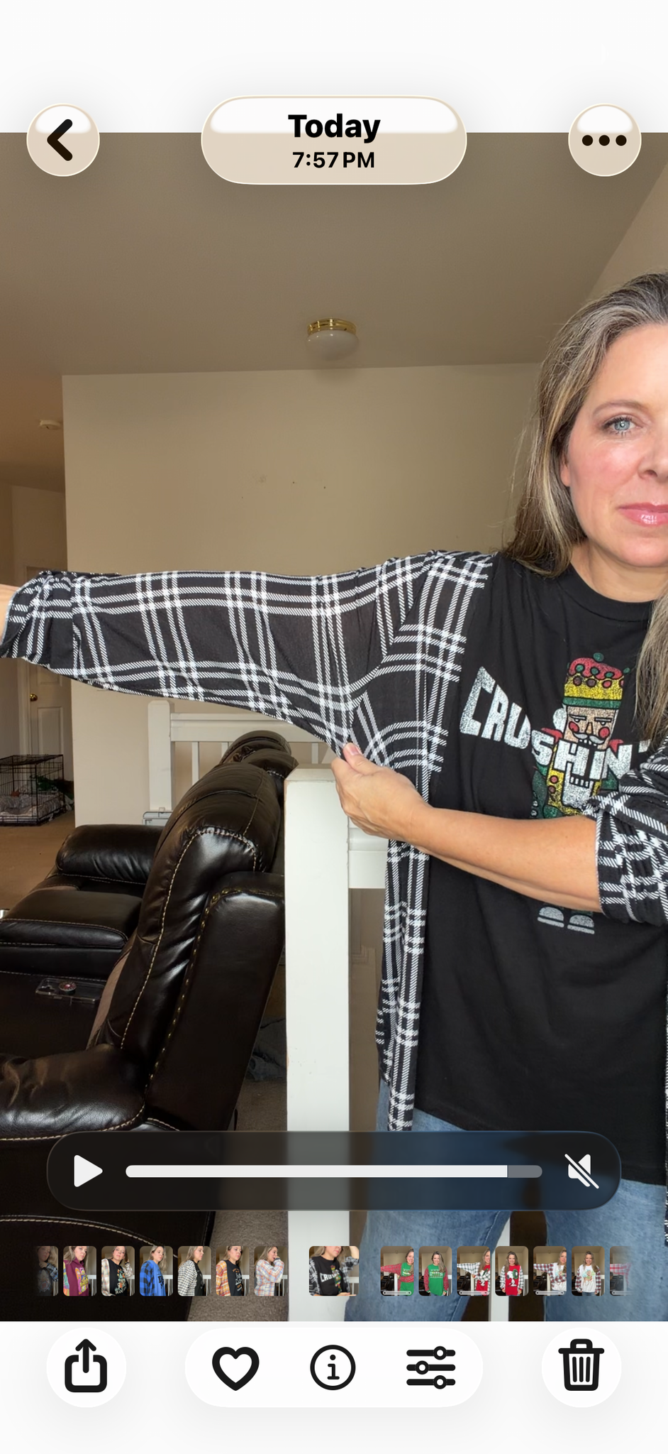 Upcycled Crushin It - women's 2X/3X T-shirt with thin stretch sleeves