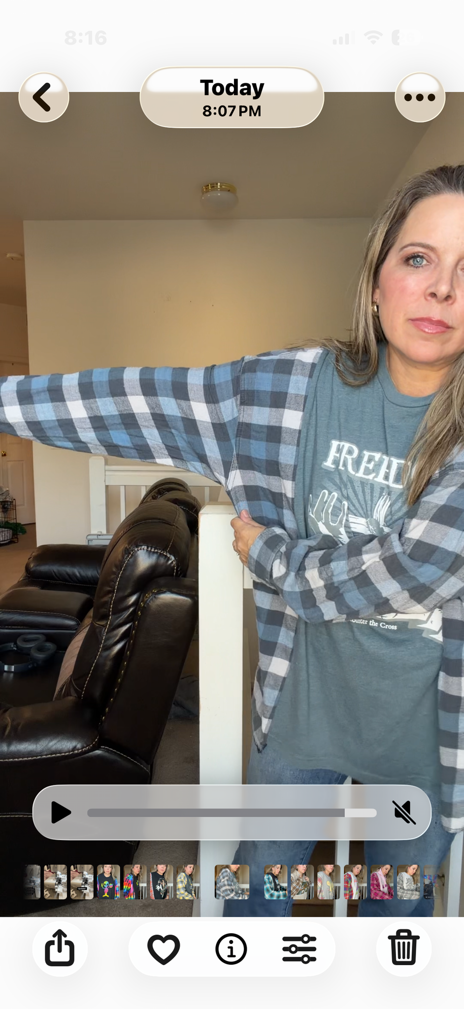 Upcycled Freedom - women's 2X T-shirt with flannel sleeves