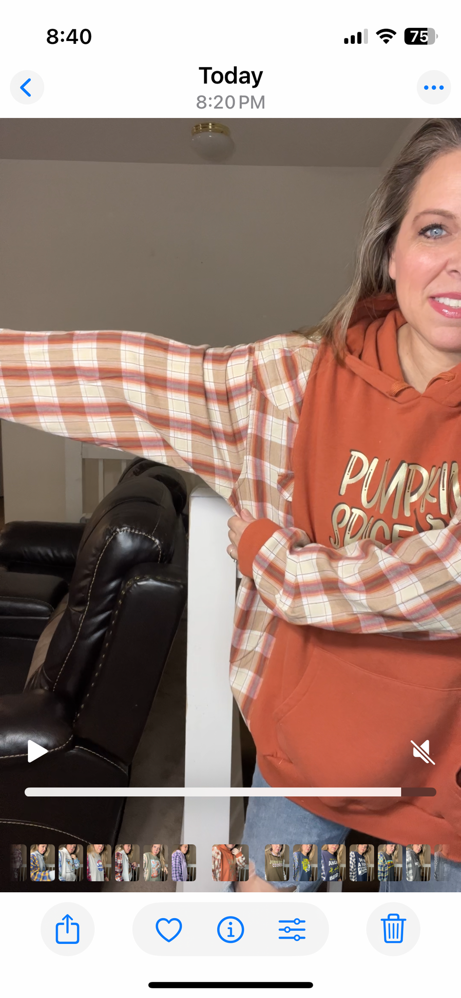 Upcycled Pumpkin spice – women’s 3X/4X midweight sweatshirt with cotton sleeves