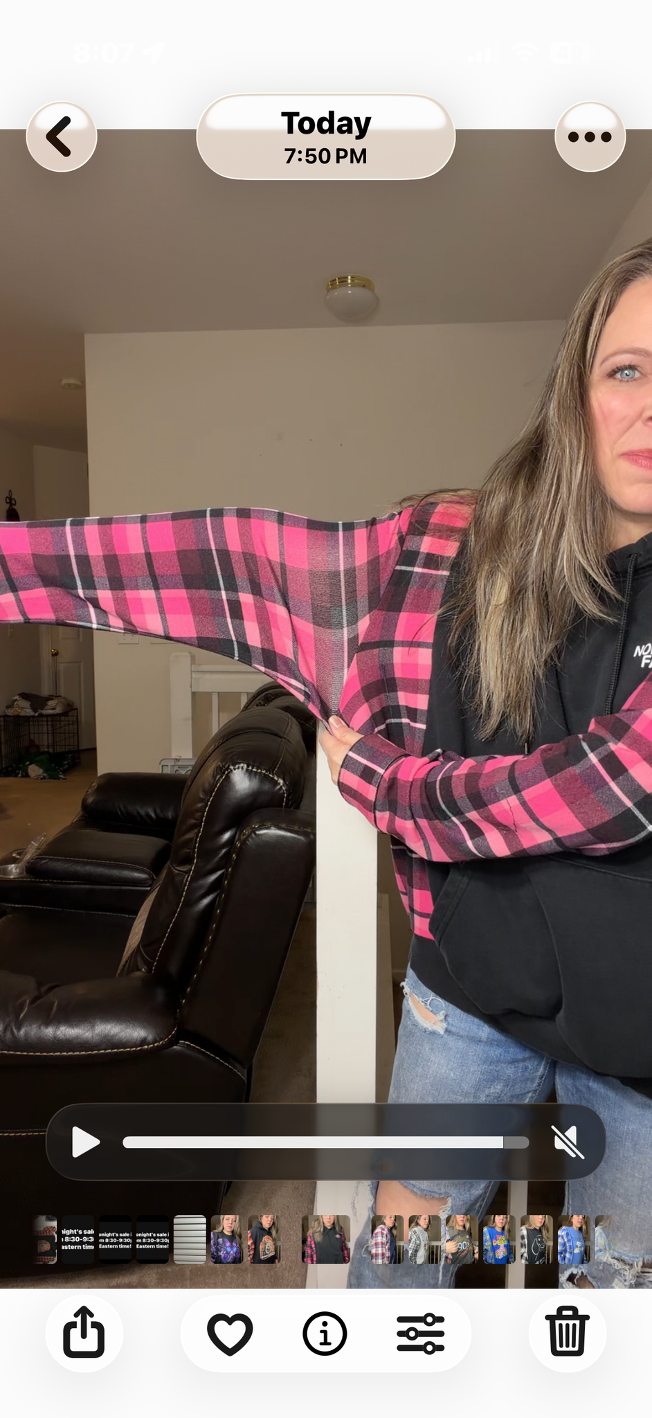 Upcycled Northface – women's 1X/2X midweight sweatshirt with stretch sleeves