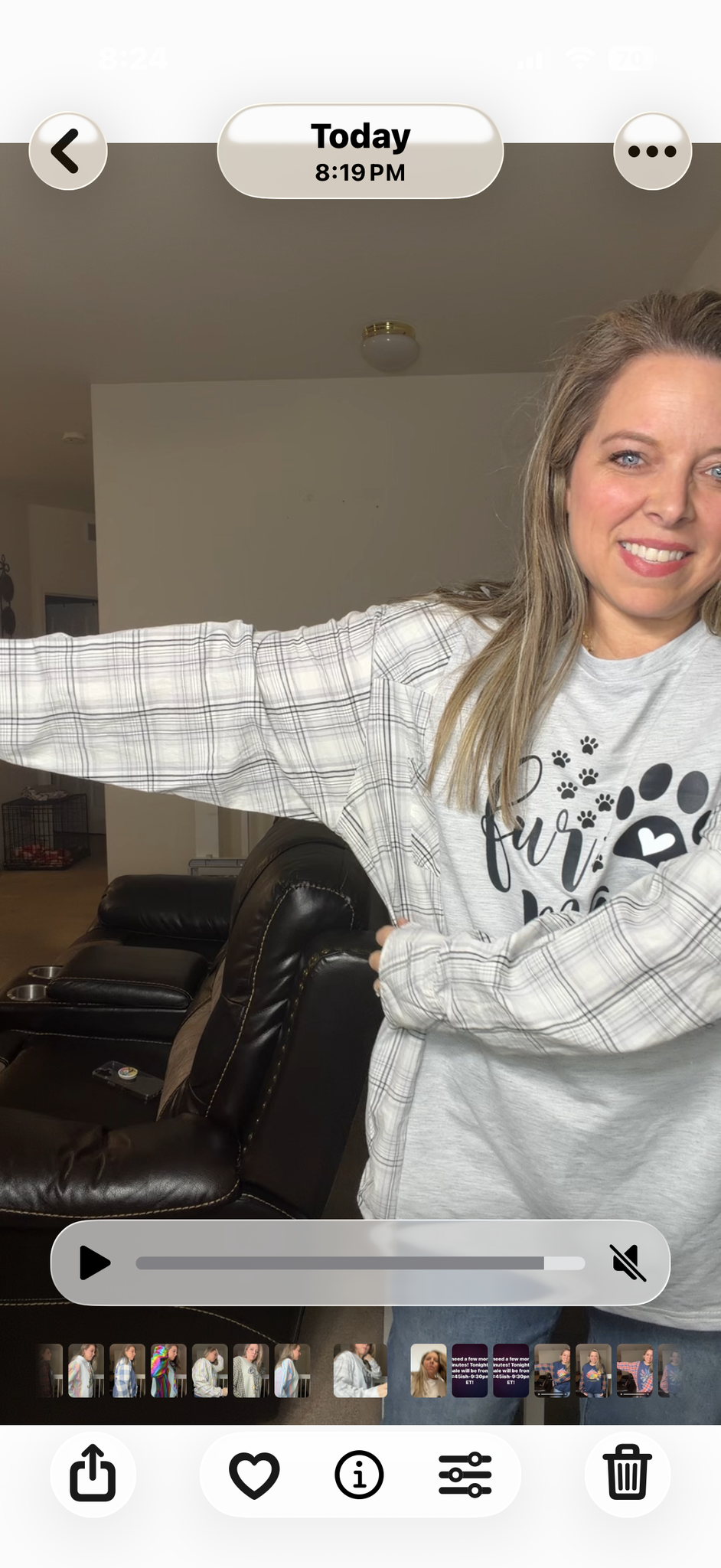 Upcycled Fur Mama - women's XL/1X T-shirt with cotton sleeves