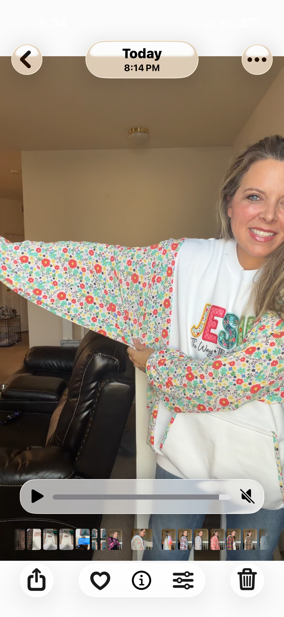 Upcycled Jesus - women's 3X/4X midweight Sweatshirt with stretch sleeves