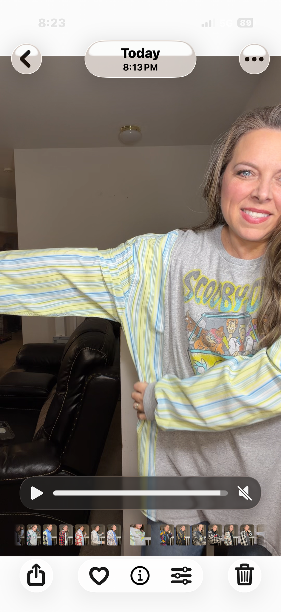 Upcycled Scooby Doo – women's 3X T-shirt with cotton sleeves