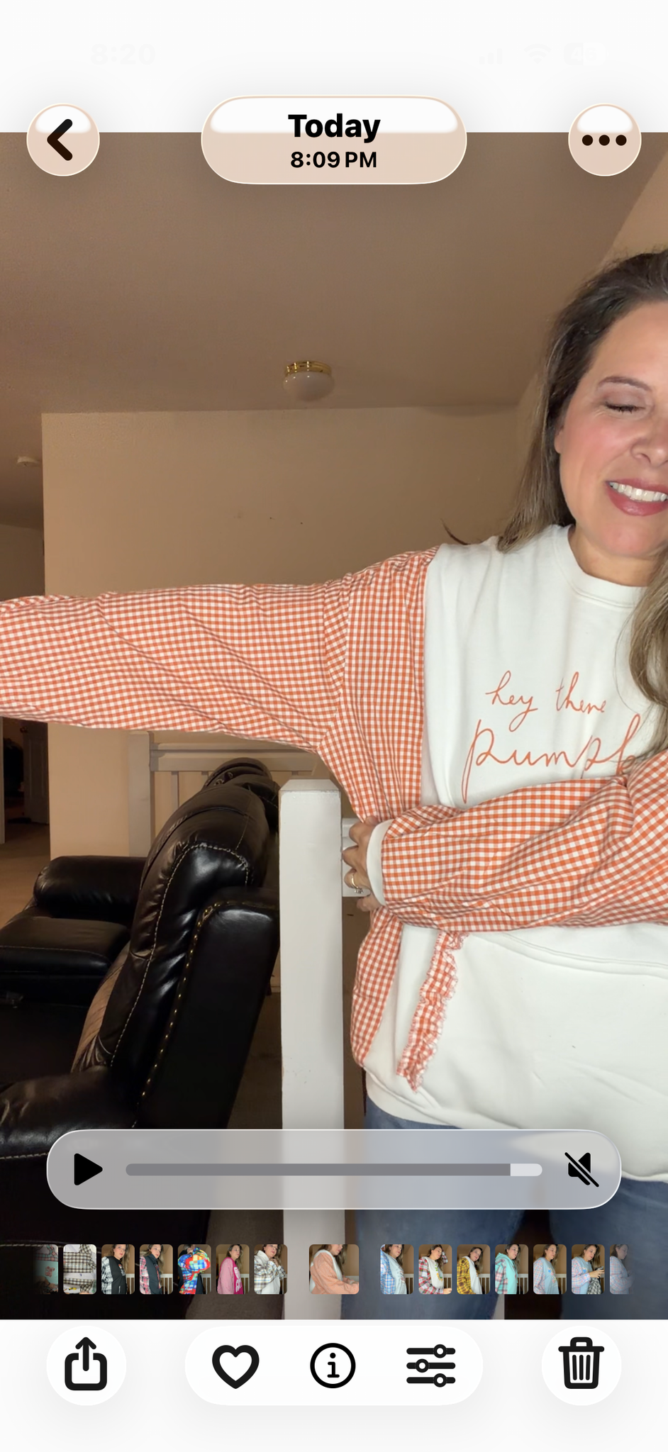 Upcycled Hey Pumpkin - women's XL midweight sweatshirt with cotton sleeves