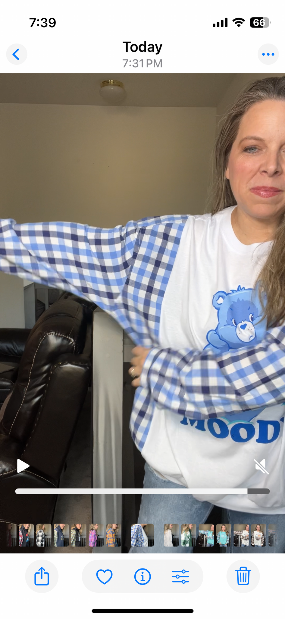 Upcycled Moody – women’s 3X T-shirt with cotton sleeves