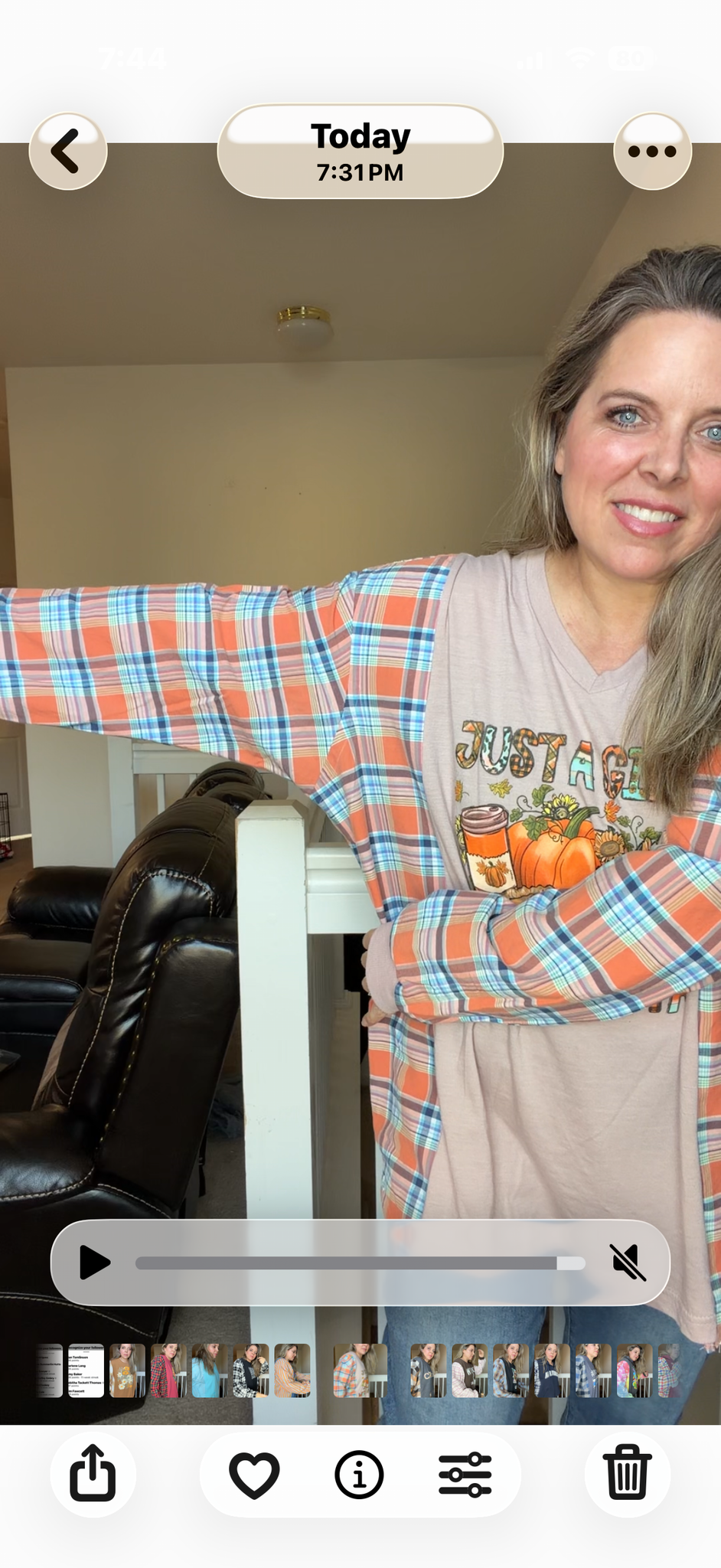 Upcycled Loves Fall - women's 1X T-shirt with flannel sleeves