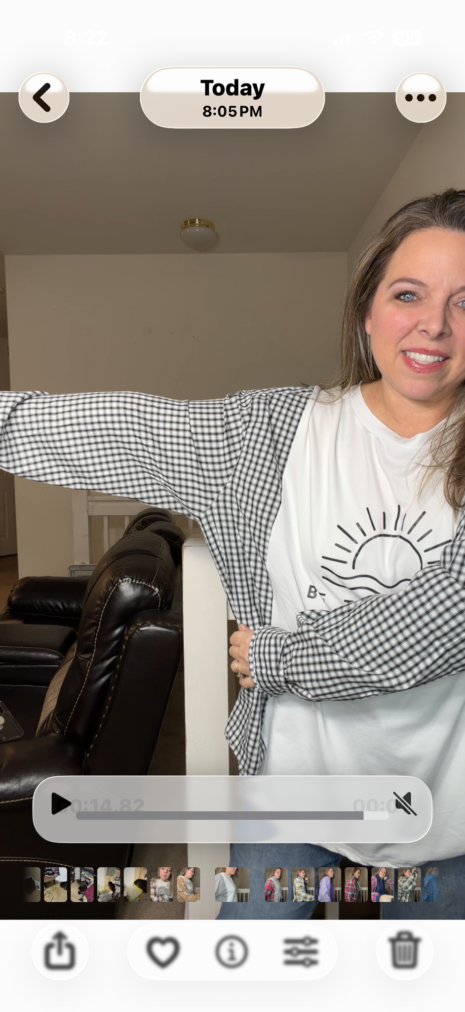 Upcycled Be Light - women's 3X T-shirt with cotton sleeves