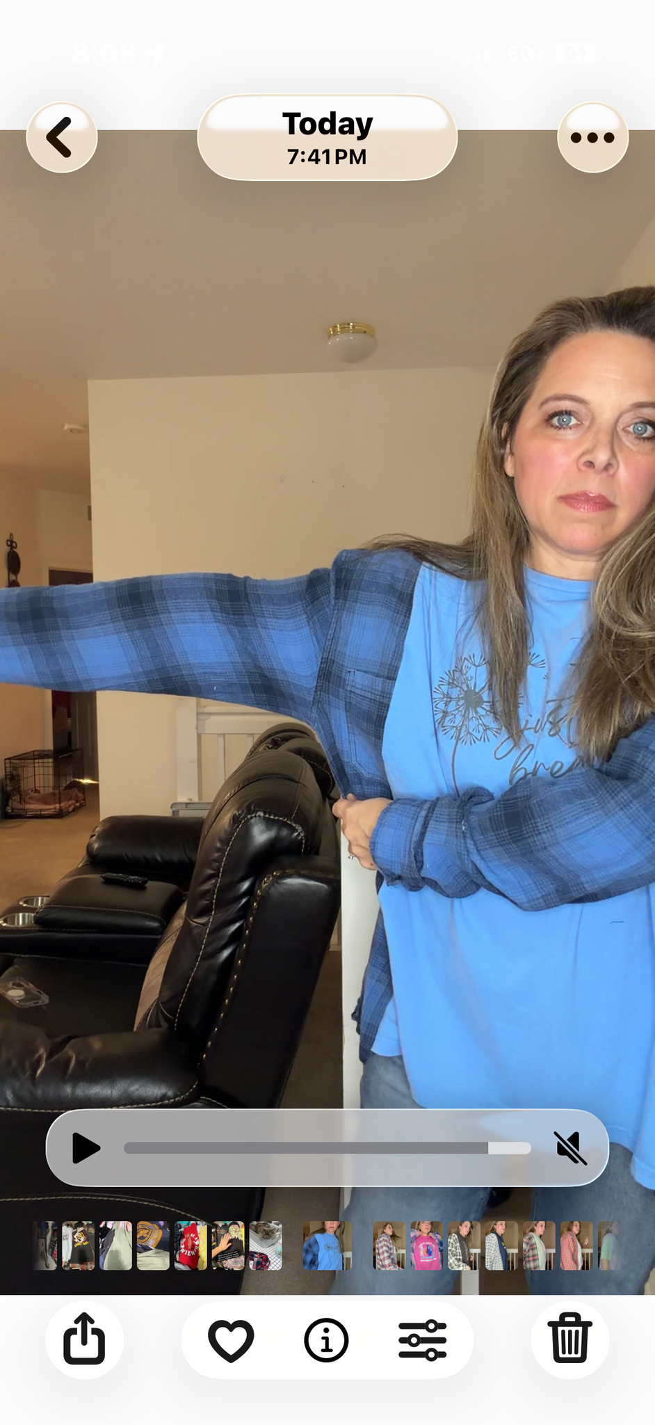 Upcycled Breathe - women's XL T-shirt, with flannel sleeves – sleeves, slightly more fitted
