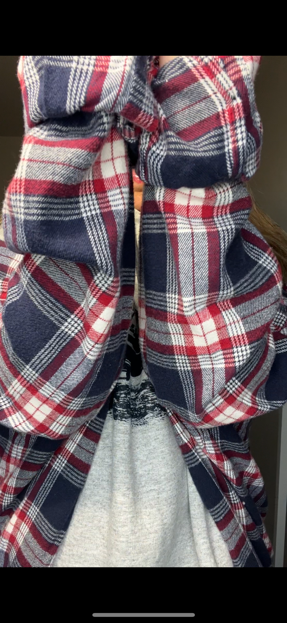 Upcycled Truck – women’s 4X - soft thick sweatshirt with flannel sleeves￼