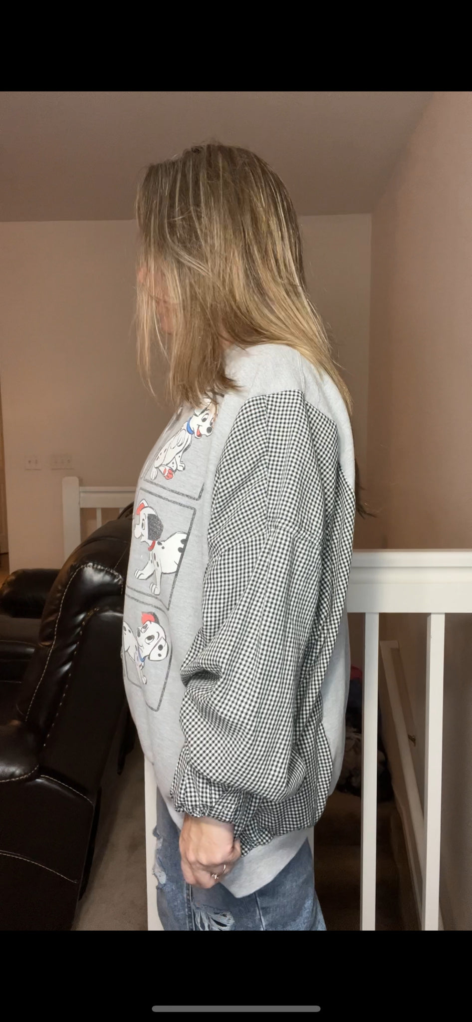 Dalmatians – women’s 1X/2X – midweight sweatshirt with cotton sleeves ￼