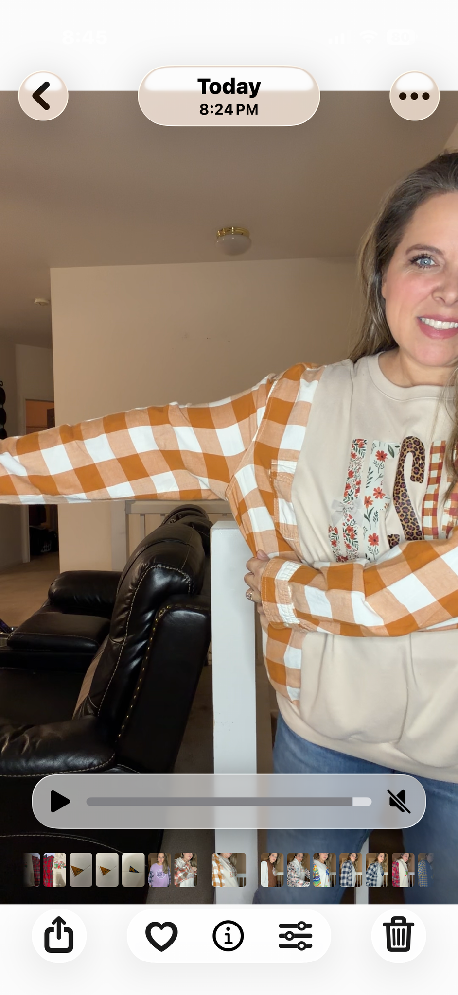 Upcycled Jesus - women's large/XL midweight sweatshirt with flannel sleeves
