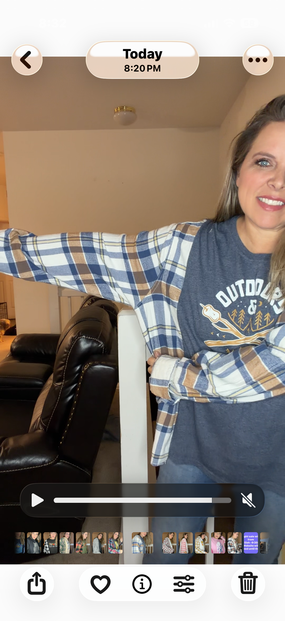 Upcycled S'mores - women's 2X T-shirt with flannel sleeves