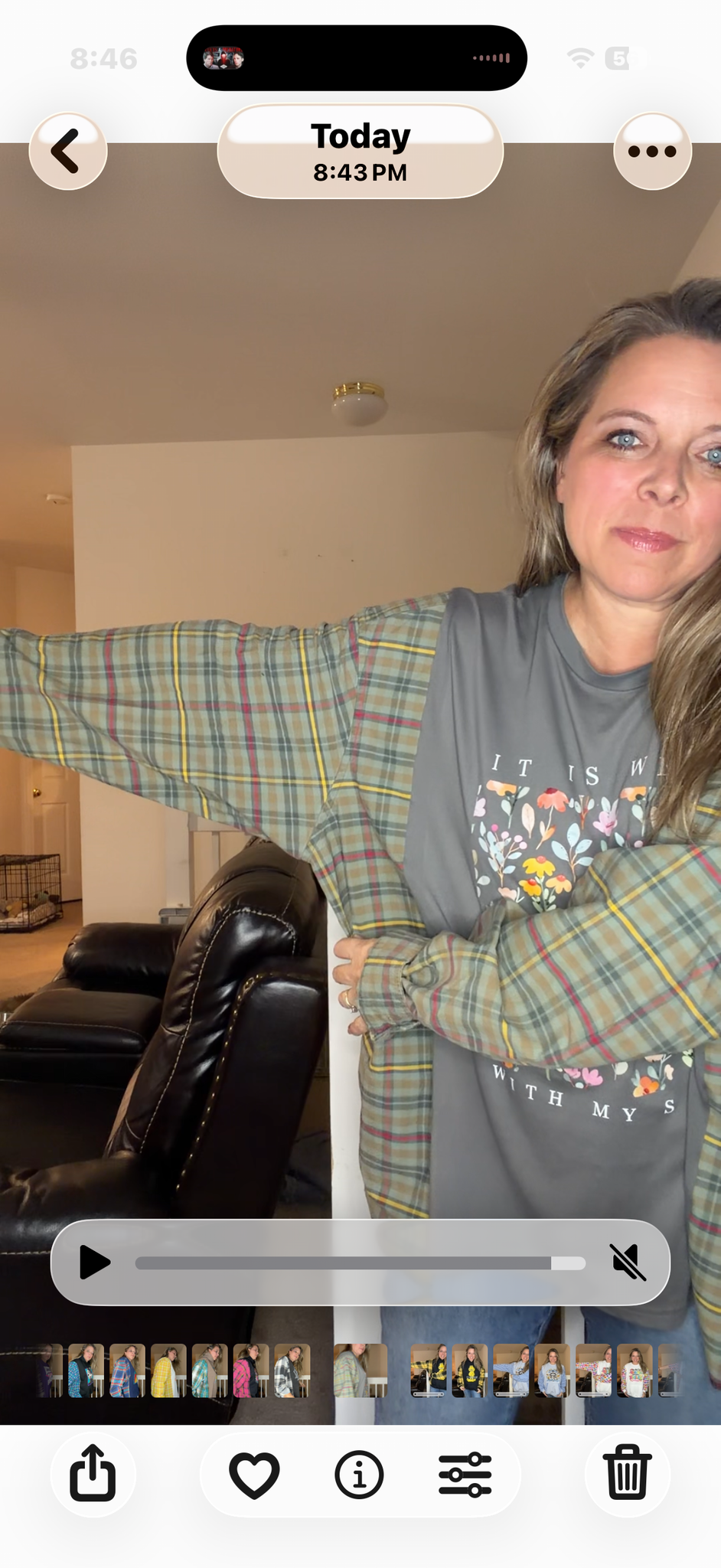 Upcycled Soul - women's 3X/4X T-shirt with flannel sleeves