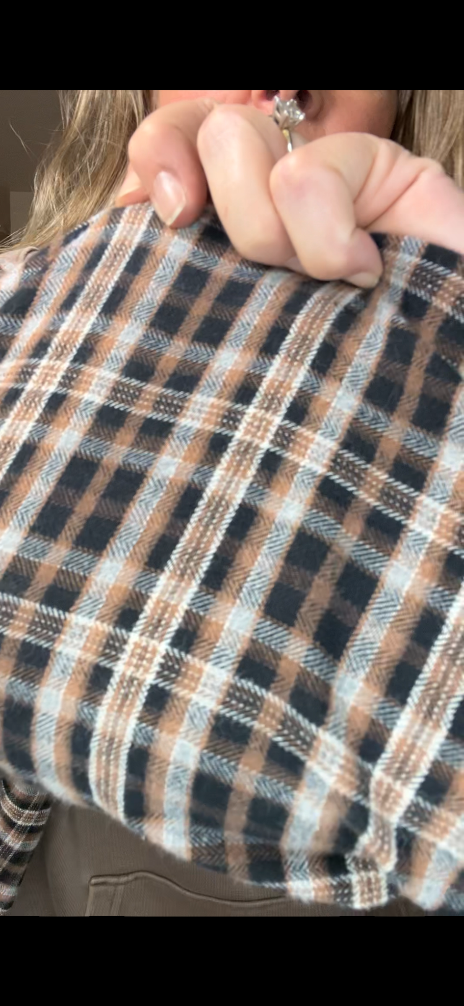 Upcycled King – women’s 2X midweight sweatshirt with the flannel sleeves