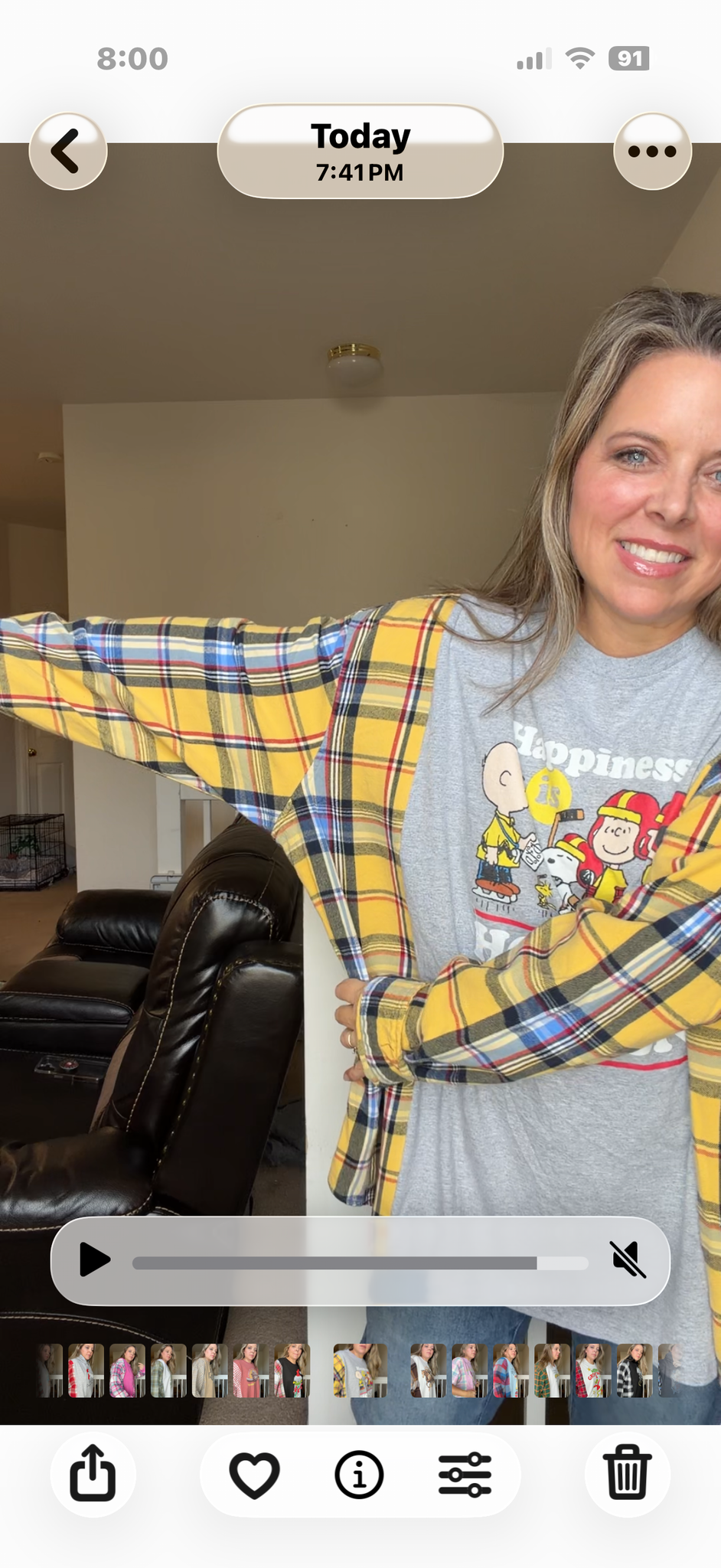Upcycled Hockey - women's 3X/4X T-shirt with flannel sleeves