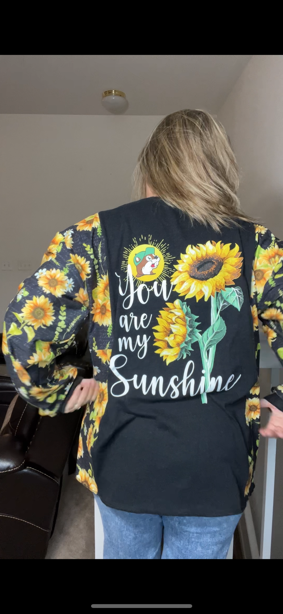 Upcycled Buccees - Women’s 1X/2X T-shirt, with stretchy sleeves