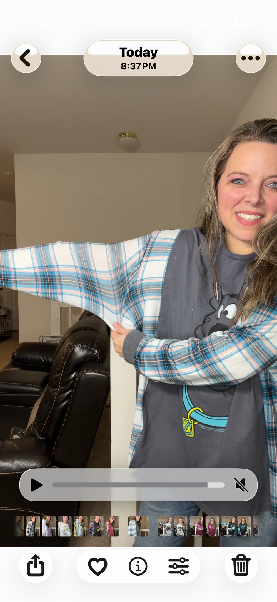 Upcycled Scooby Gray - women's 3X T-shirt with stretchy sleeves